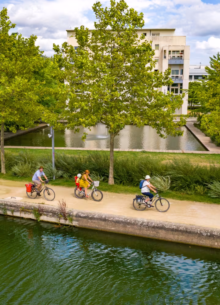 Arrivée à Nancy par La Meurthe sur la Voie Bleue