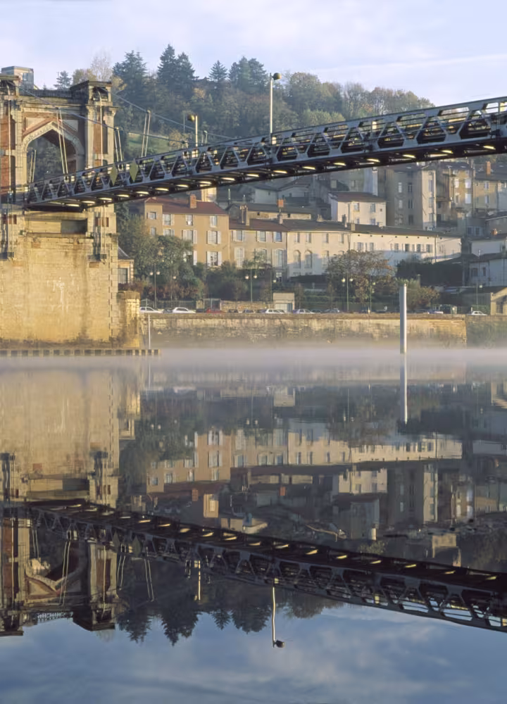 Passerelle de Trévoux sur la Saône