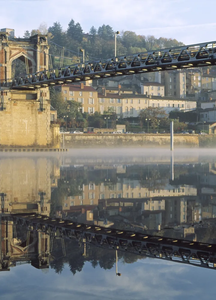 Passerelle de Trévoux sur la Saône