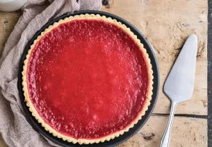 Lyon tarte aux pralines roses