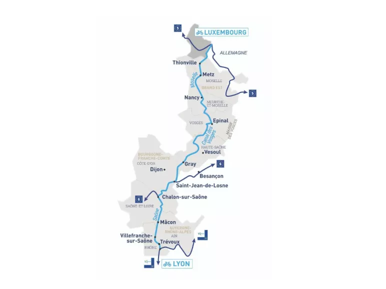 La Voie Bleue map